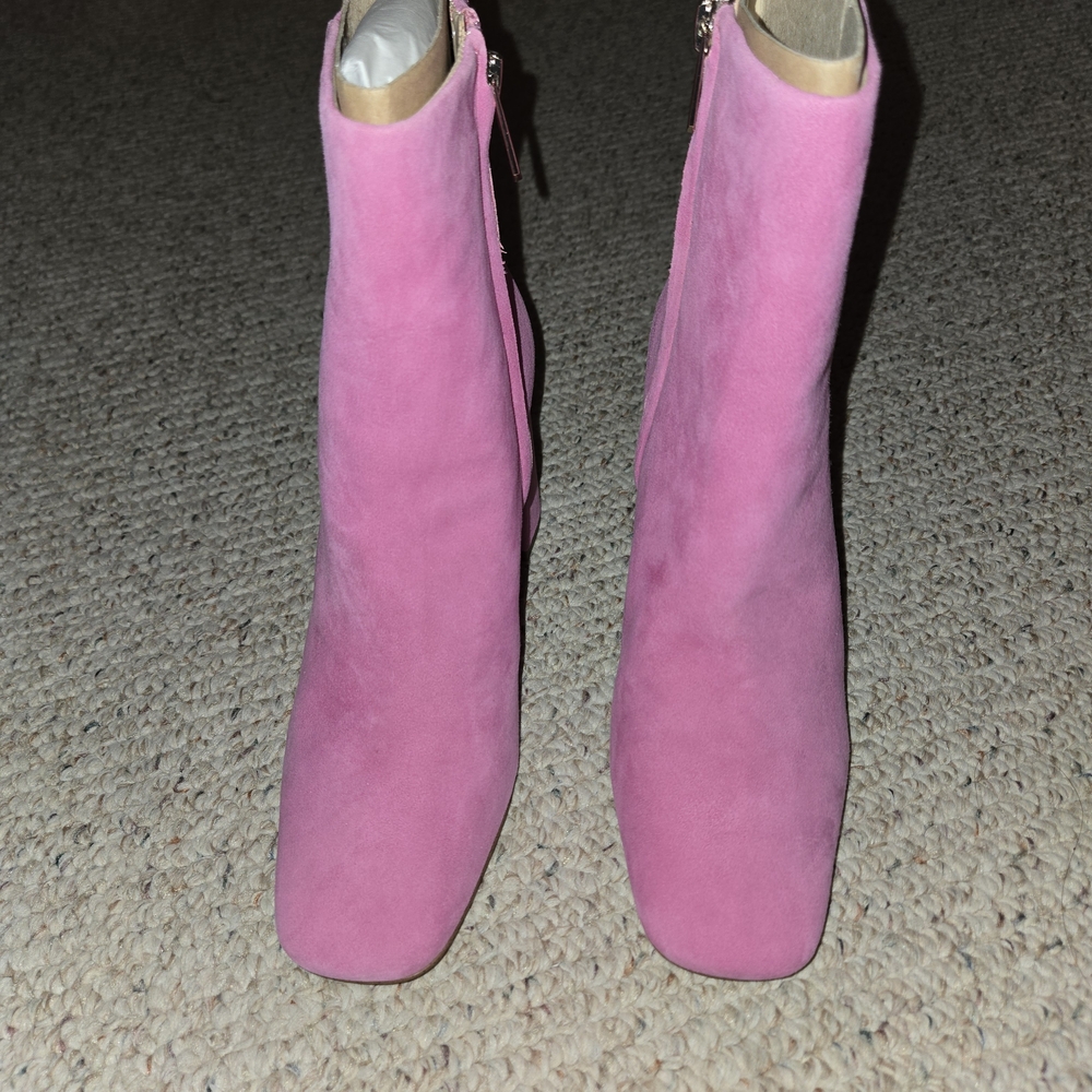 Sam Edelman Codie Pink Ankle Booties - Picture 2 of 8